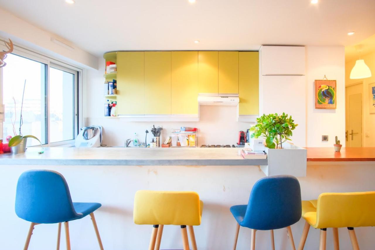 Beautiful And Bright Appt With Eiffel Tower View Apartamento Paris Exterior foto